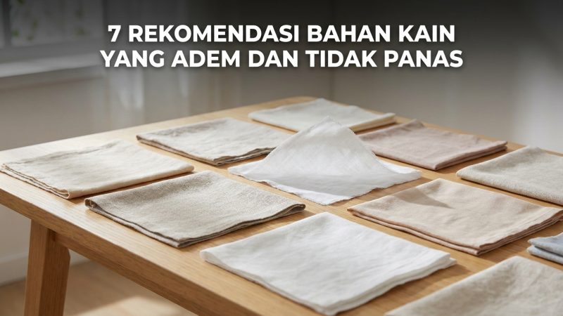 7 Rekomendasi Bahan Kain yang Adem dan Tidak Panas