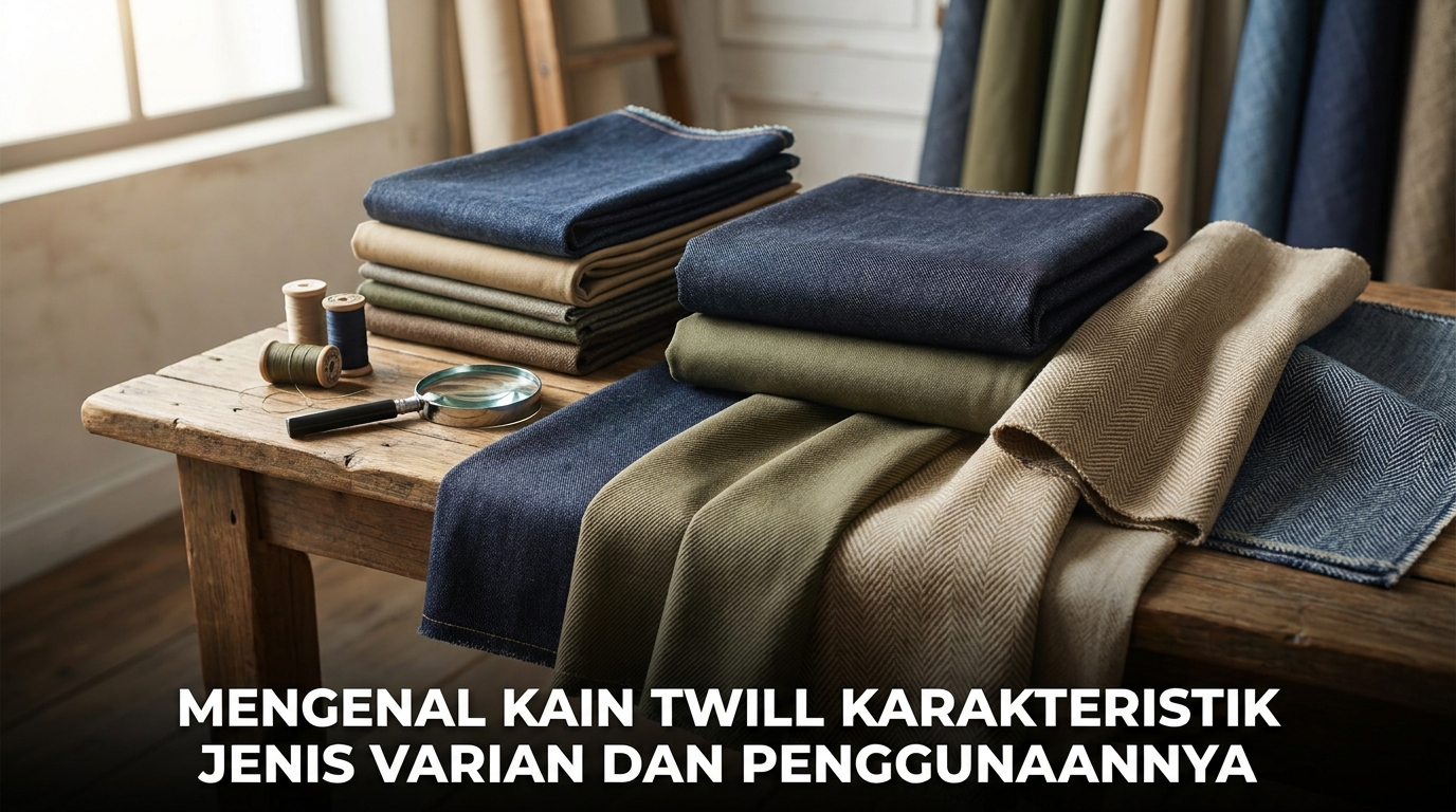 Mengenal Kain Twill Karakteristik Jenis Varian dan Penggunaannya