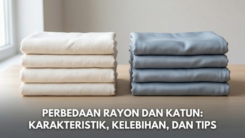 Perbedaan Rayon dan Katun Karakteristik Kelebihan dan Tips