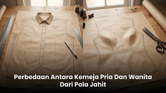 Perbedaan Antara Kemeja Pria Dan Wanita Dari Pola Jahit